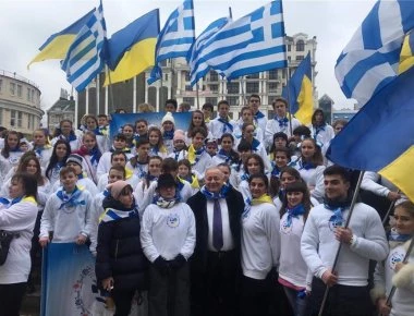 Οδησσός: Εκεί που ξεκίνησε η Φιλική Εταιρεία πραγματοποιήθηκε η πρώτη ελληνική παρέλαση (φωτό, βίντεο)